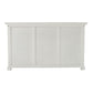 NovaSolo Provence 57" Classic White Mahogany Buffet With 3 Doors & 3 Drawers