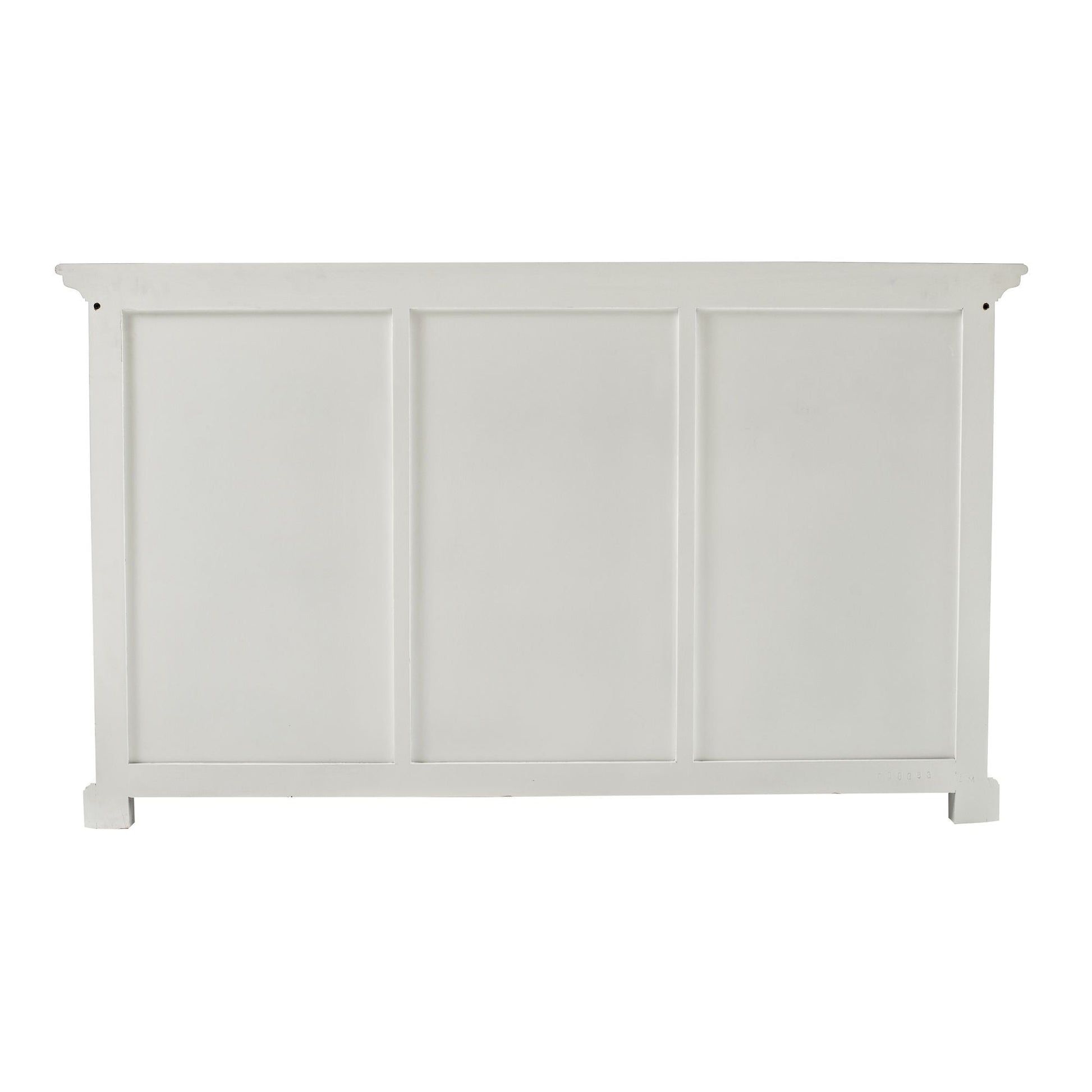 NovaSolo Provence 57" Classic White Mahogany Buffet With 3 Doors & 3 Drawers