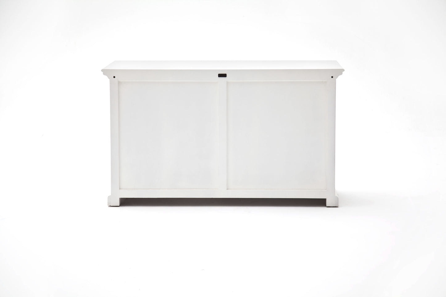 NovaSolo Provence 57" Classic White Mahogany Buffet With 4 Doors & 2 Drawers