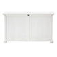 NovaSolo Provence 57" Classic White Mahogany Buffet With 4 Doors & 2 Drawers