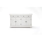 NovaSolo Provence 57" Classic White Mahogany Buffet With 4 Doors & 2 Drawers