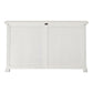 NovaSolo Provence 57" Classic White Mahogany Hutch Cabinet With 4 Doors & 2 Drawers