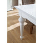 NovaSolo Provence 71" x 35" Classic White Mahogany Medium Dining Table