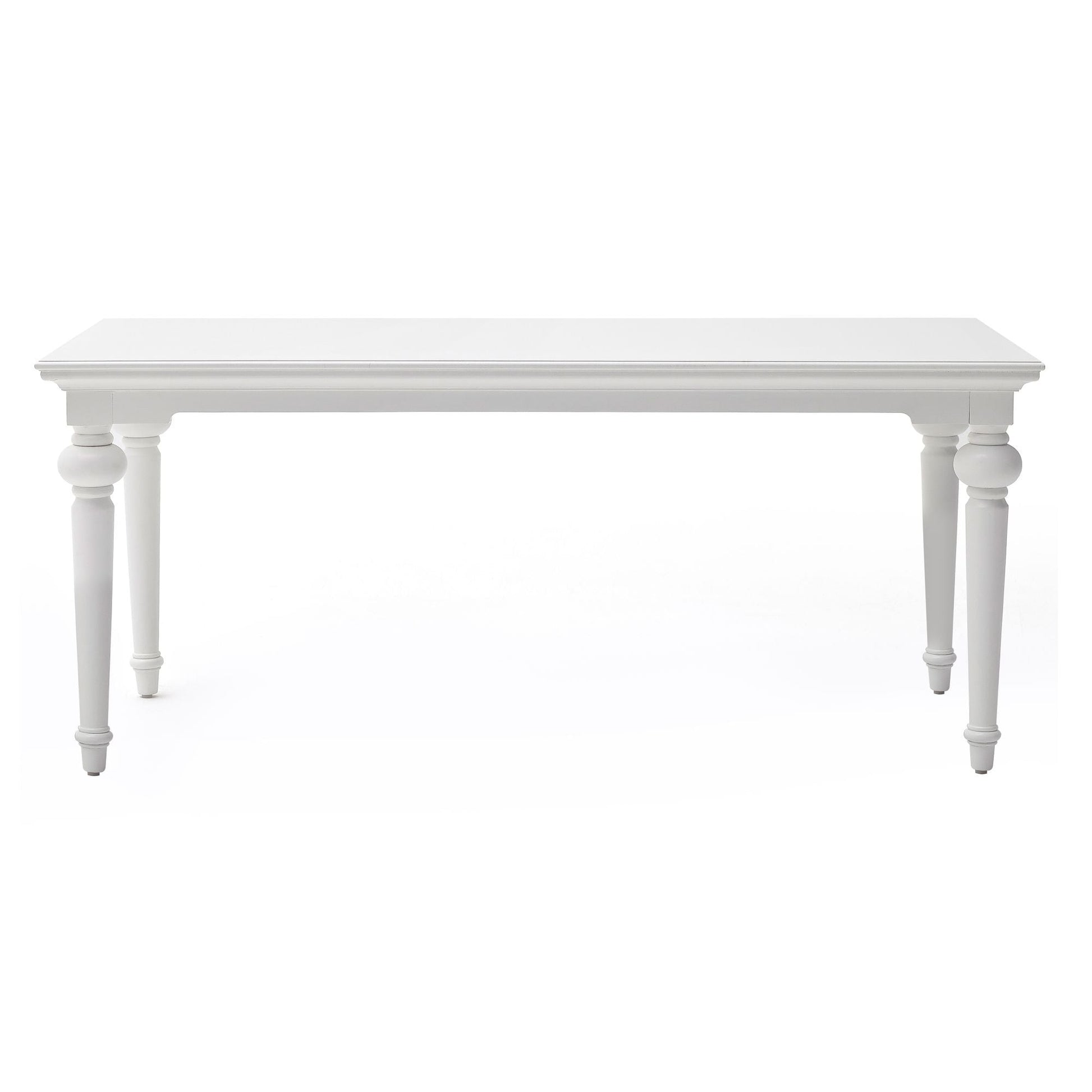 NovaSolo Provence 71" x 35" Classic White Mahogany Medium Dining Table