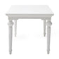 NovaSolo Provence 79" x 39" Classic White Mahogany Large Dining Table