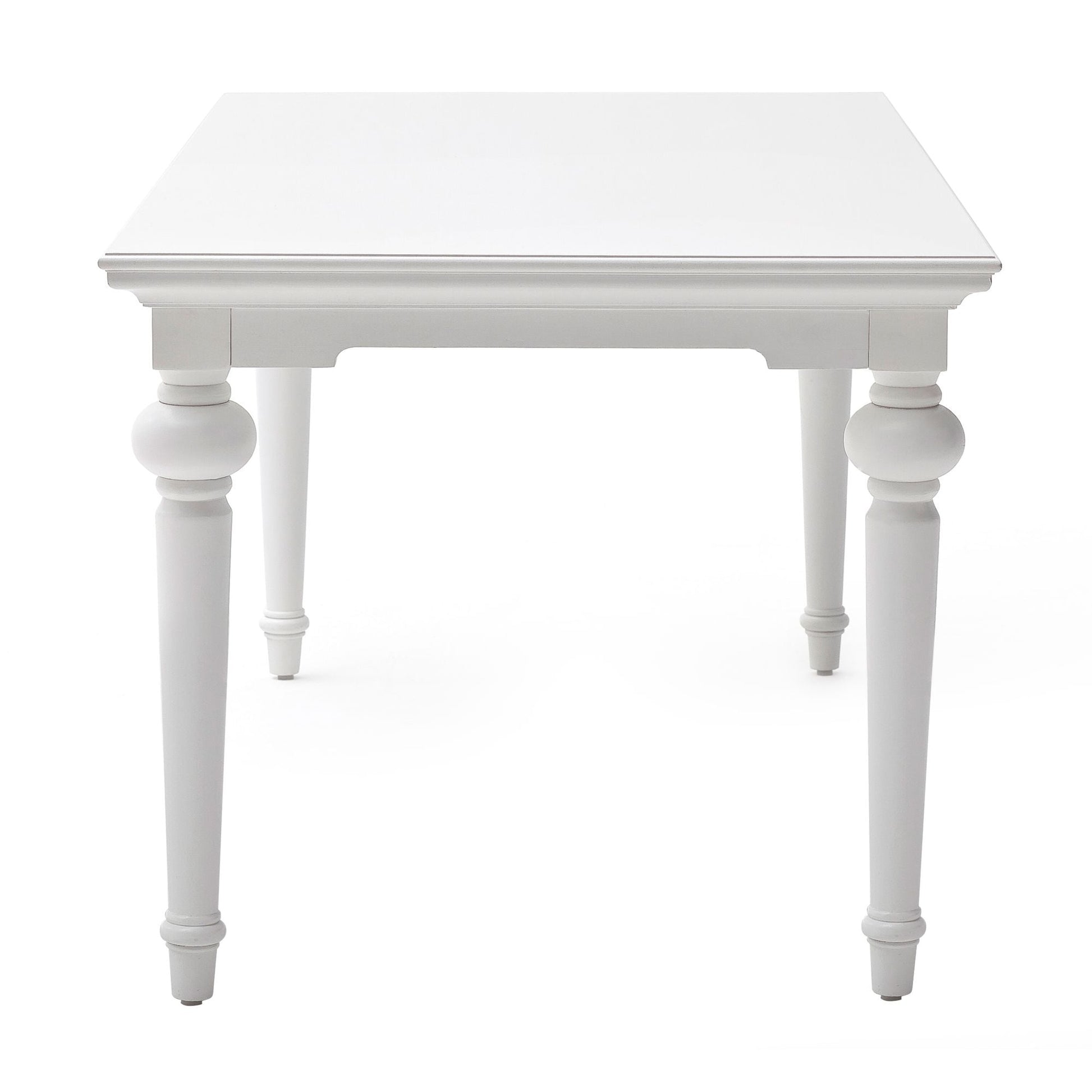 NovaSolo Provence 79" x 39" Classic White Mahogany Large Dining Table