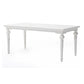 NovaSolo Provence 79" x 39" Classic White Mahogany Large Dining Table