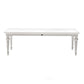 NovaSolo Provence 94" x 39" Classic White Mahogany Extra Large Dining Table