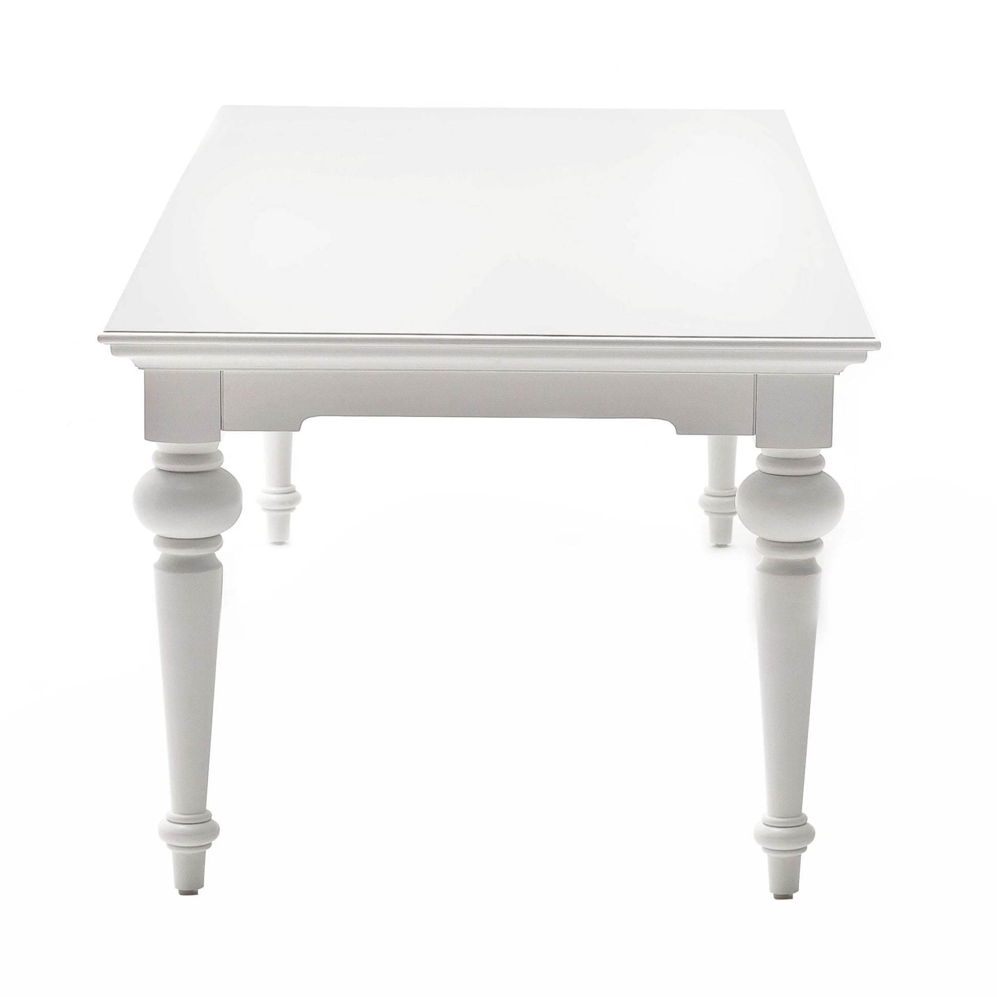 NovaSolo Provence 94" x 39" Classic White Mahogany Extra Large Dining Table