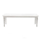 NovaSolo Provence 94" x 39" Classic White Mahogany Extra Large Dining Table