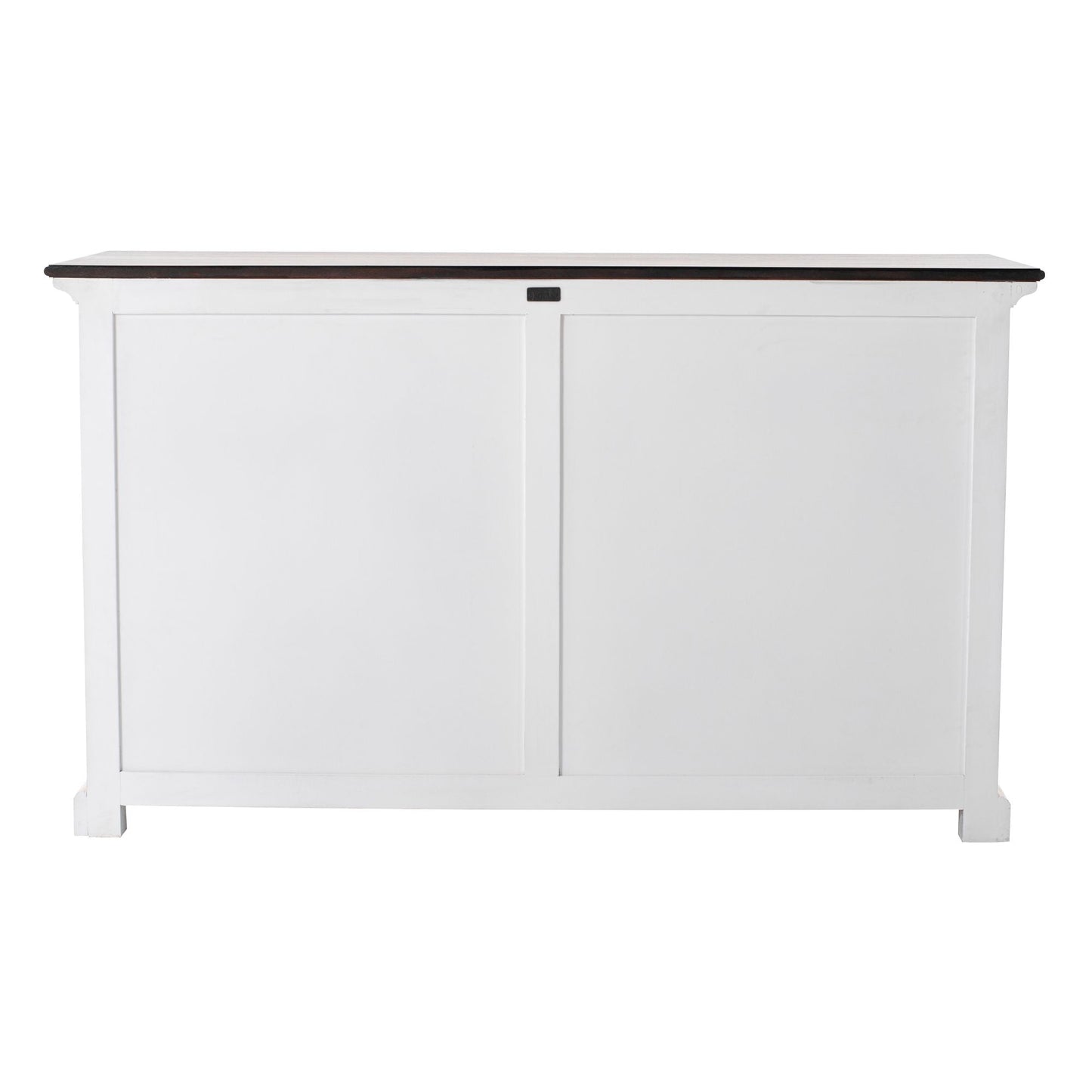 NovaSolo Provence Accent 57" White & Brown Mahogany Buffet With 4 Doors & 2 Drawers