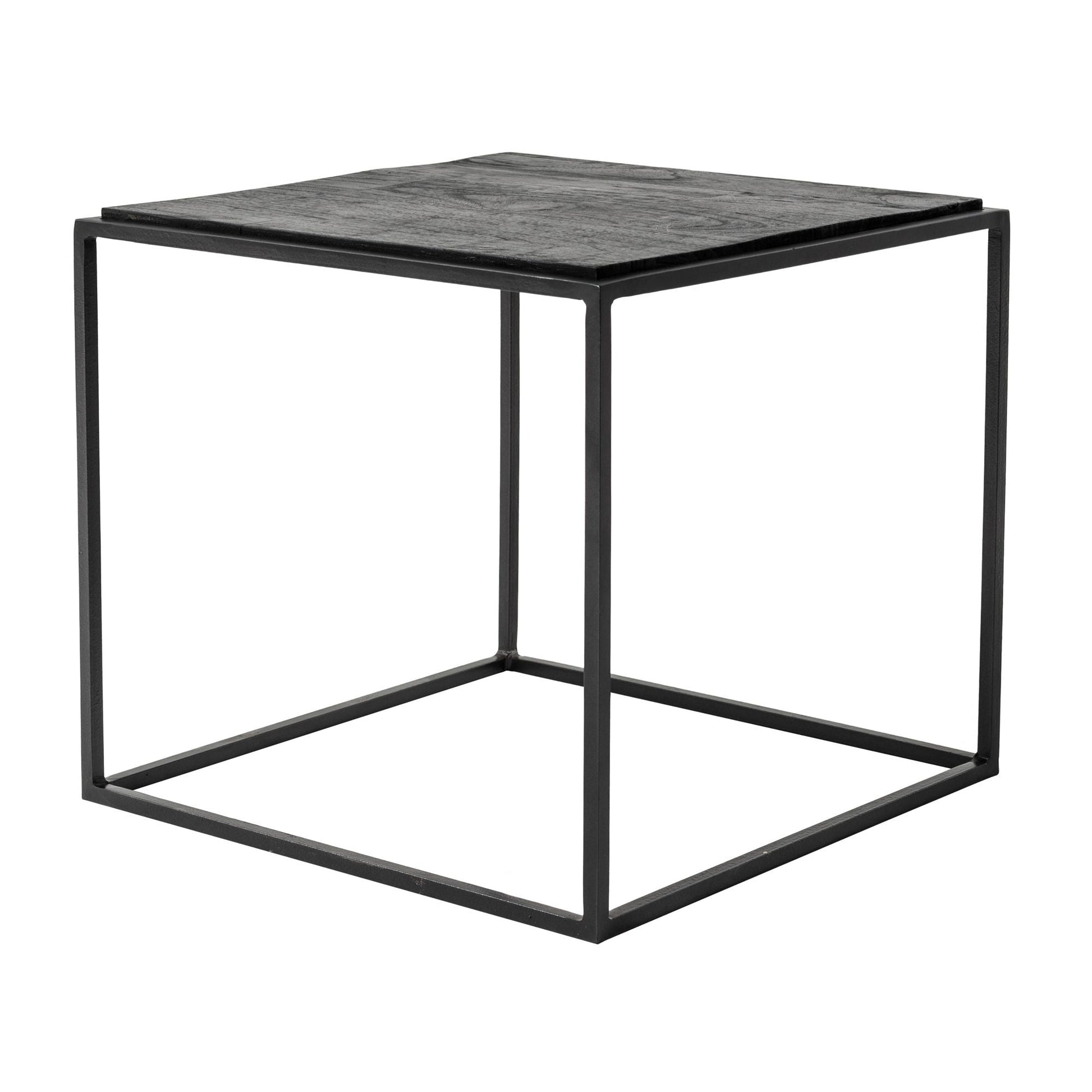 NovaSolo Rustika 39" Black Rustic Boat Wood Coffee Table With 2 Nested Side Tables