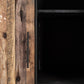 NovaSolo Rustika 43" Black Rustic Boat Wood 2 Door Cabinet