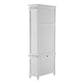 NovaSolo Skansen 35" Classic White Mahogany Single-Bay Hutch Cabinet With 2 Doors & 5 External Shelves