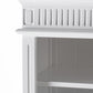 NovaSolo Skansen 35" Classic White Mahogany Single-Bay Hutch Cabinet With 2 Doors & 5 External Shelves