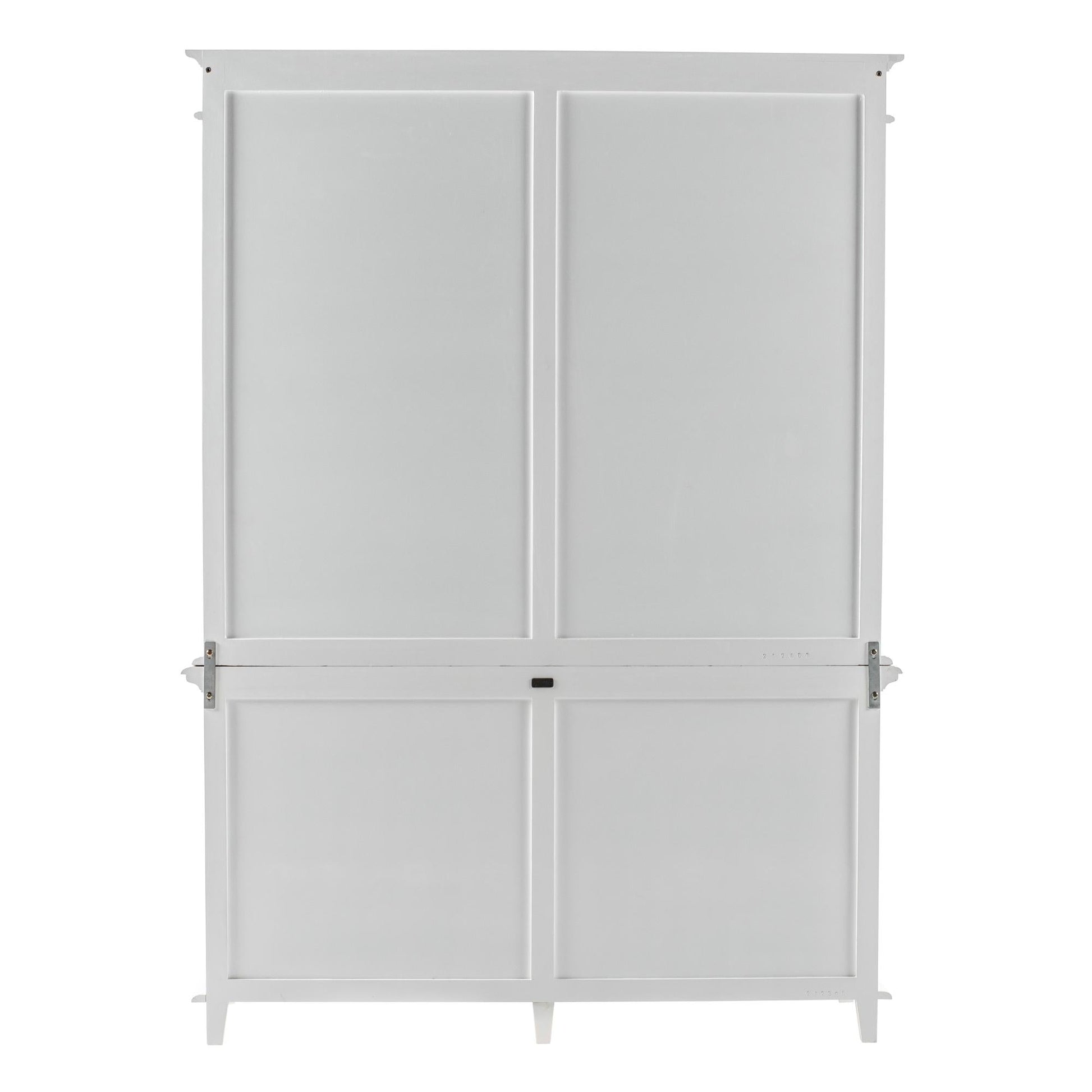 NovaSolo Skansen 63" Classic White Mahogany Cabinet With 4 Doors & 2 Drawers