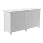 NovaSolo Skansen 63" Classic White Mahogany Cabinet With 4 Doors & 2 Drawers