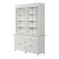 NovaSolo Skansen 63" Classic White Mahogany Cabinet With 4 Doors & 2 Drawers