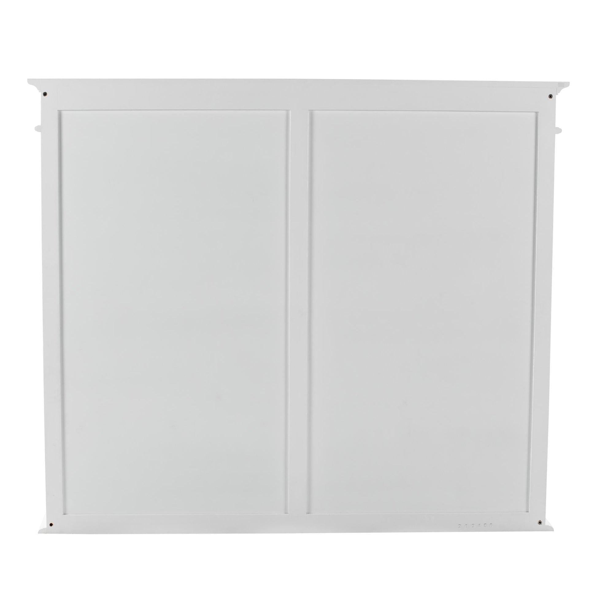 NovaSolo Skansen 63" Classic White Mahogany Cabinet With 4 Doors & 2 Drawers