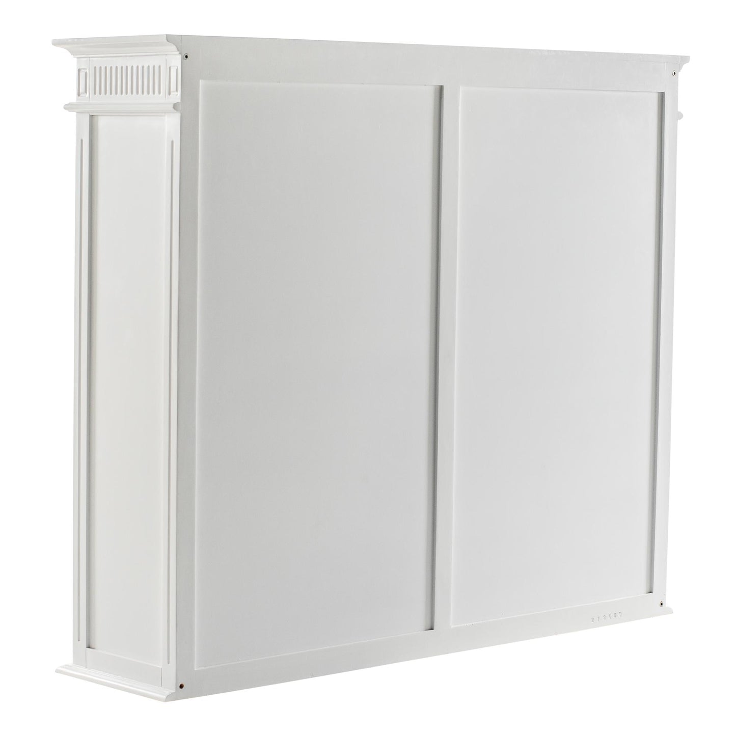 NovaSolo Skansen 63" Classic White Mahogany Cabinet With 4 Doors & 2 Drawers