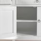 NovaSolo Skansen 63" Classic White Mahogany Cabinet With 4 Doors & 2 Drawers