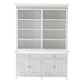 NovaSolo Skansen 63" Classic White Mahogany Cabinet With 4 Doors & 2 Drawers