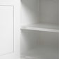 NovaSolo Skansen 71" Classic White Mahogany Buffet With 5 Doors & 3 Drawers