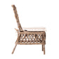 NovaSolo Wickerworks Collection 21" Hand-woven Kubu Rattan 2 Aristocrat Side Chairs