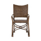 NovaSolo Wickerworks Collection 22" Rustic Split Rattan 2 Countess Chairs