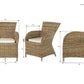 NovaSolo Wickerworks Collection 24" Hand-woven Natural Split Rattan 2 Rook Dining Chairs