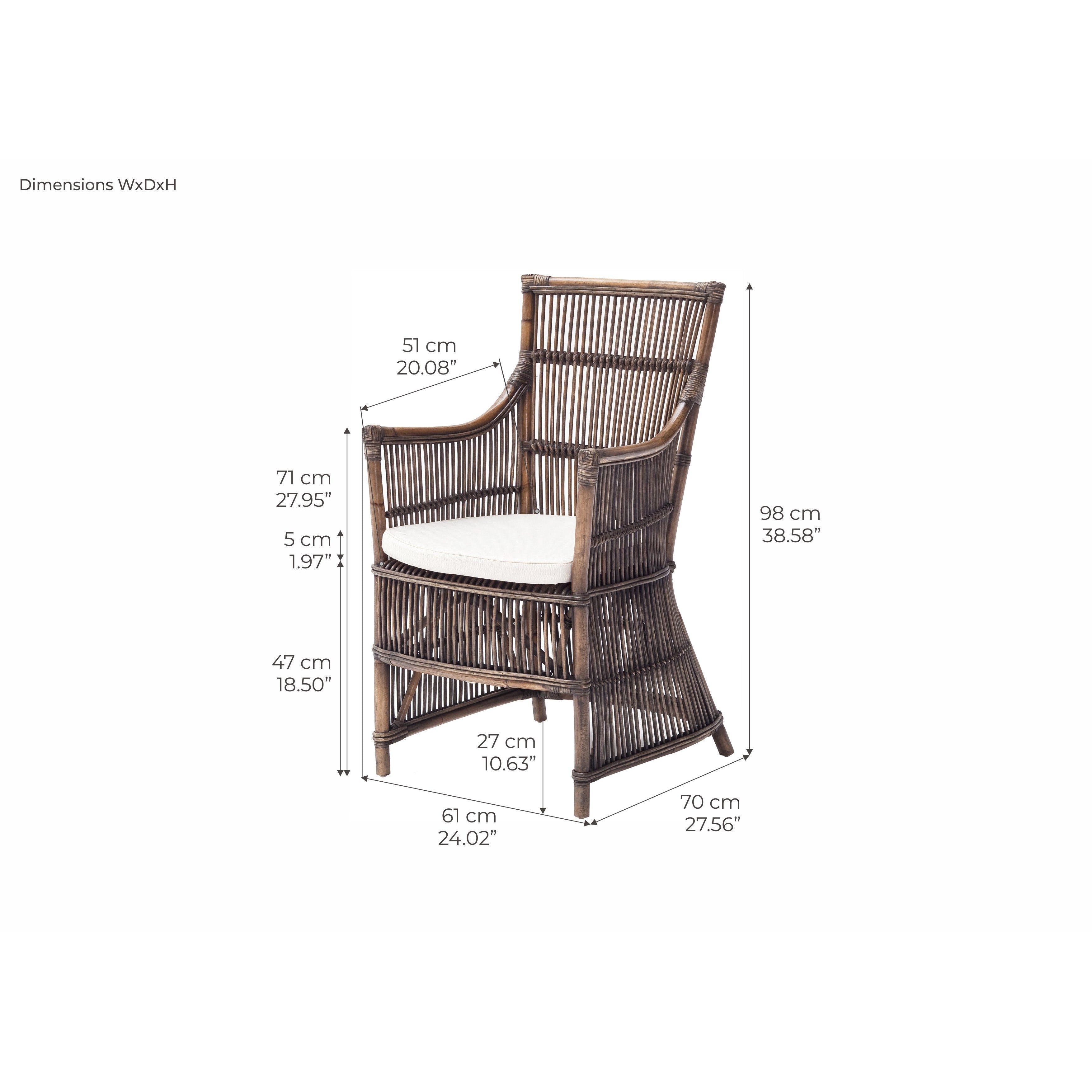 NovaSolo Wickerworks Collection Duchess Chairs - Thumbnail 2
