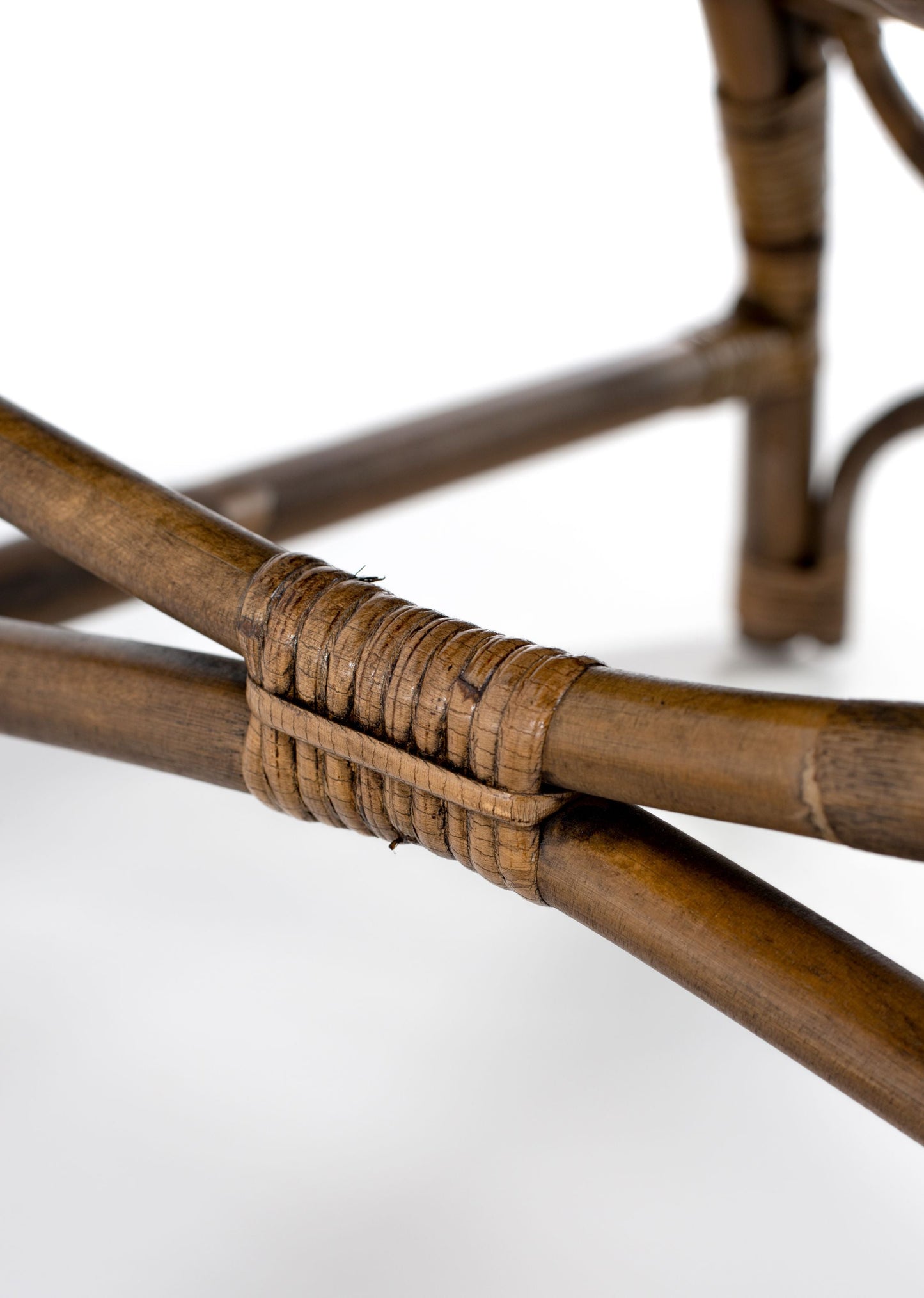 NovaSolo Wickerworks Collection 26" Rustic Split Rattan 2 Jester Chairs