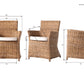 NovaSolo Wickerworks Collection 27" Split Rattan 2 Bishop Dining Chairs