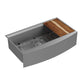 PULSE ShowerSpas Santa Cruz 9" H x 33" W x 20" D Brushed Stainless Steel Undermount Sink