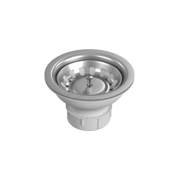 PULSE ShowerSpas Santa Cruz 9" H x 33" W x 22" D Brushed Stainless Steel Drop-in Sink With Spring Neck Faucet