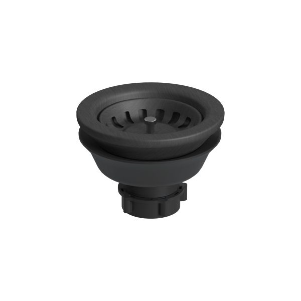 PULSE ShowerSpas Santa Cruz 9" H x 33" W x 22" D Gun Metal Black Drop-in Sink With Spring Neck Faucet