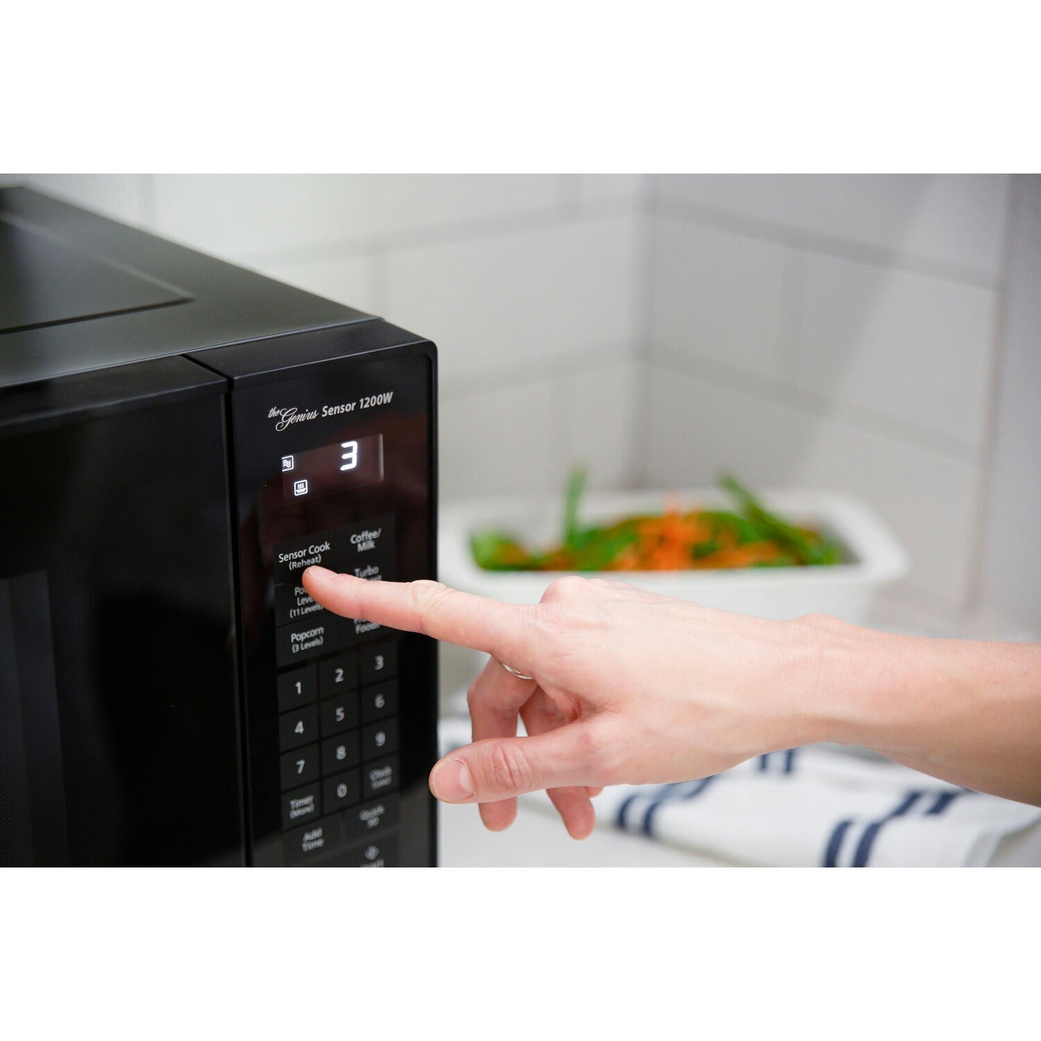 Panasonic Black 1.2 Cu. Ft. 1200W Black Microwave With Inverter Technology