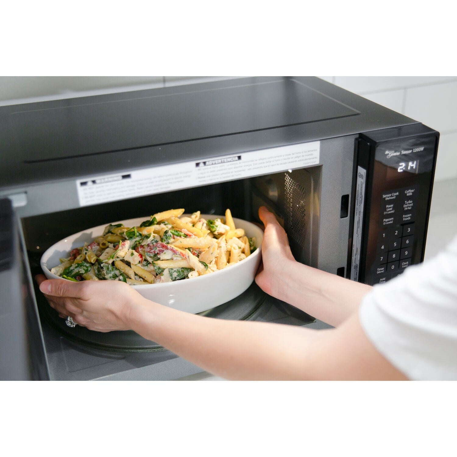 Panasonic Black 1.2 Cu. Ft. 1200W Black Microwave With Inverter Technology