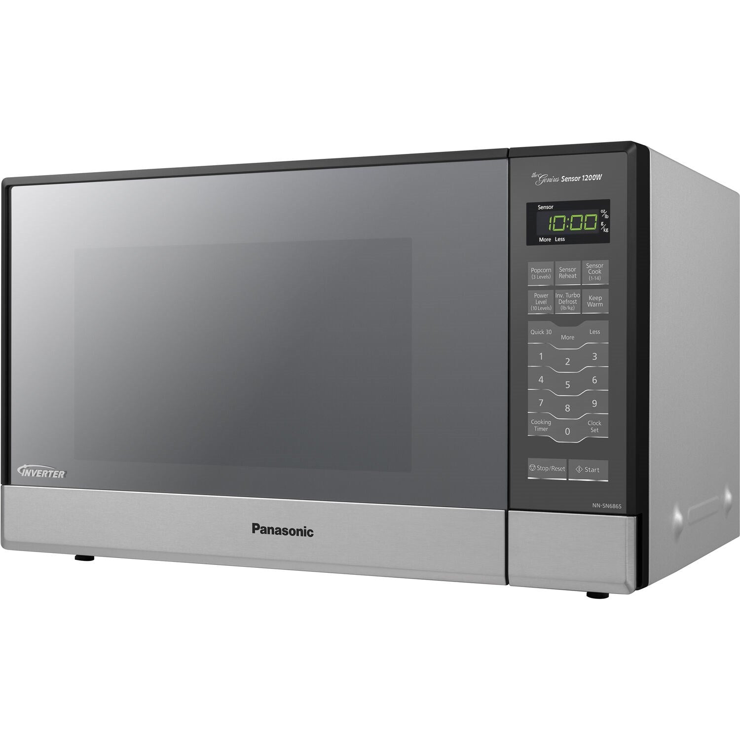 Panasonic Stainless 1.2 Cu. Ft. 1200W Microwave With Inverter Technology