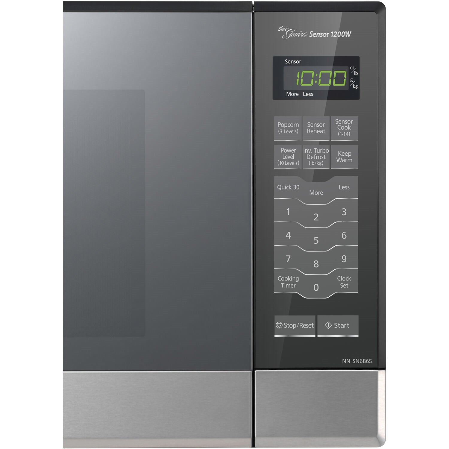 Panasonic Stainless 1.2 Cu. Ft. 1200W Microwave With Inverter Technology