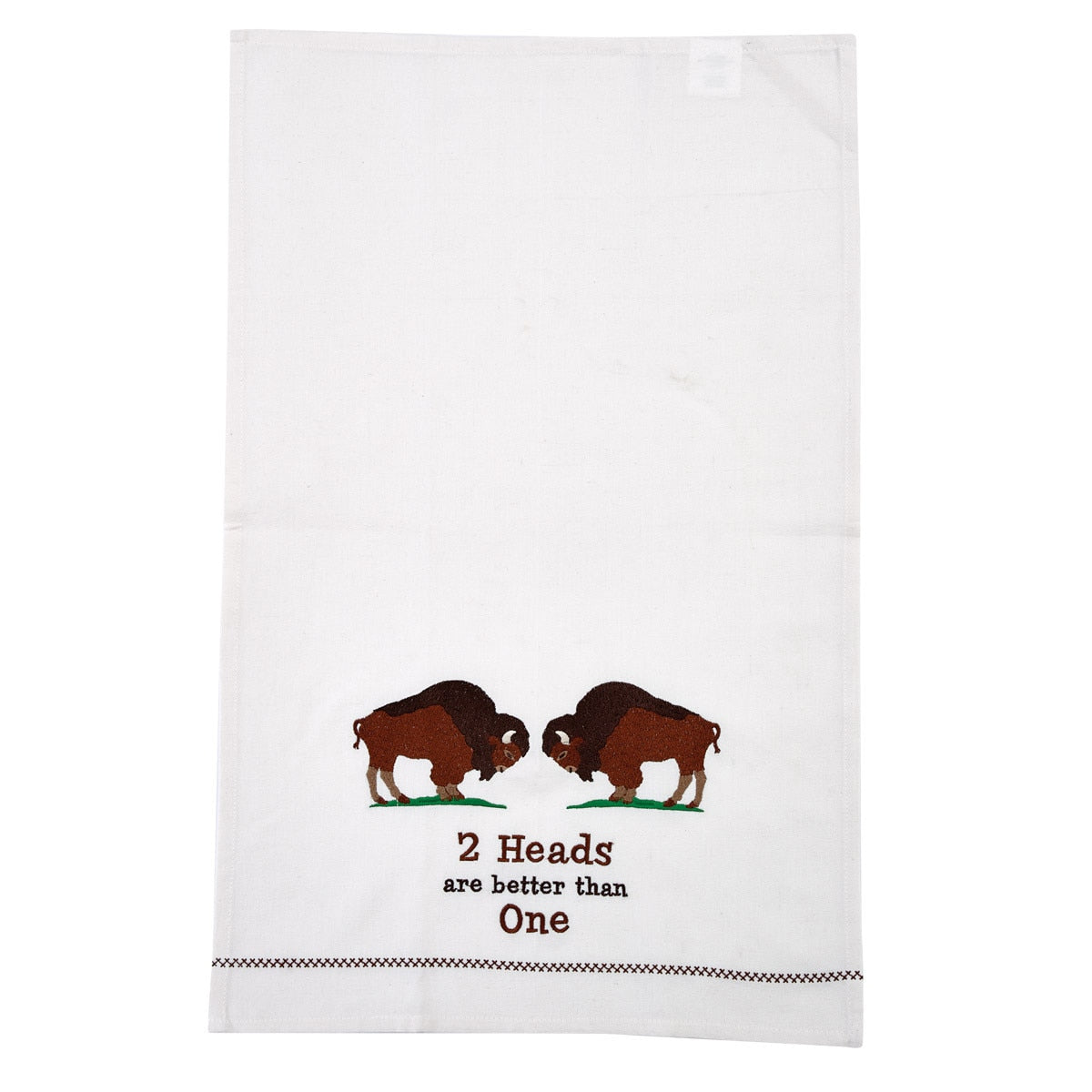 Park Designs 2 Heads Are Better Dishtowel - Set of 2
