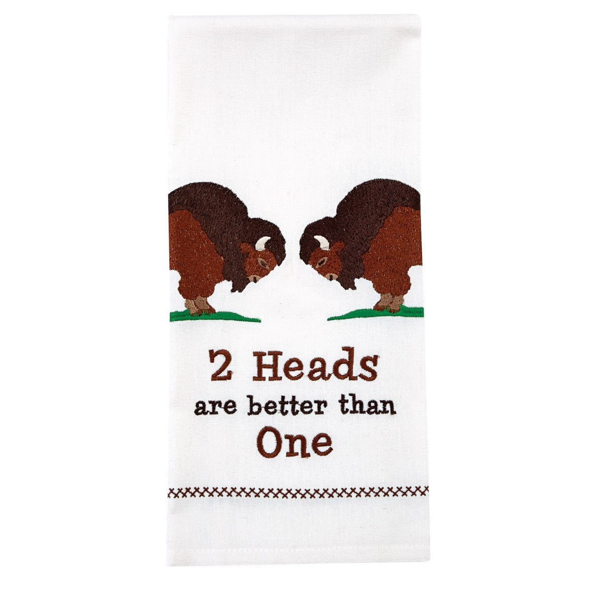 Park Designs 2 Heads Are Better Dishtowel - Set of 2
