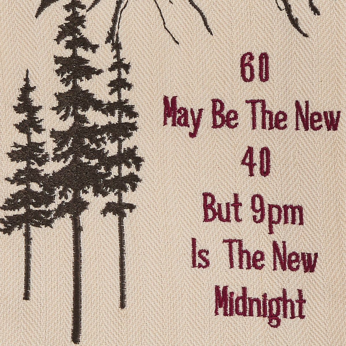 Park Designs 60 Is The New 40 Embroidered Dishtowel - Set of 6