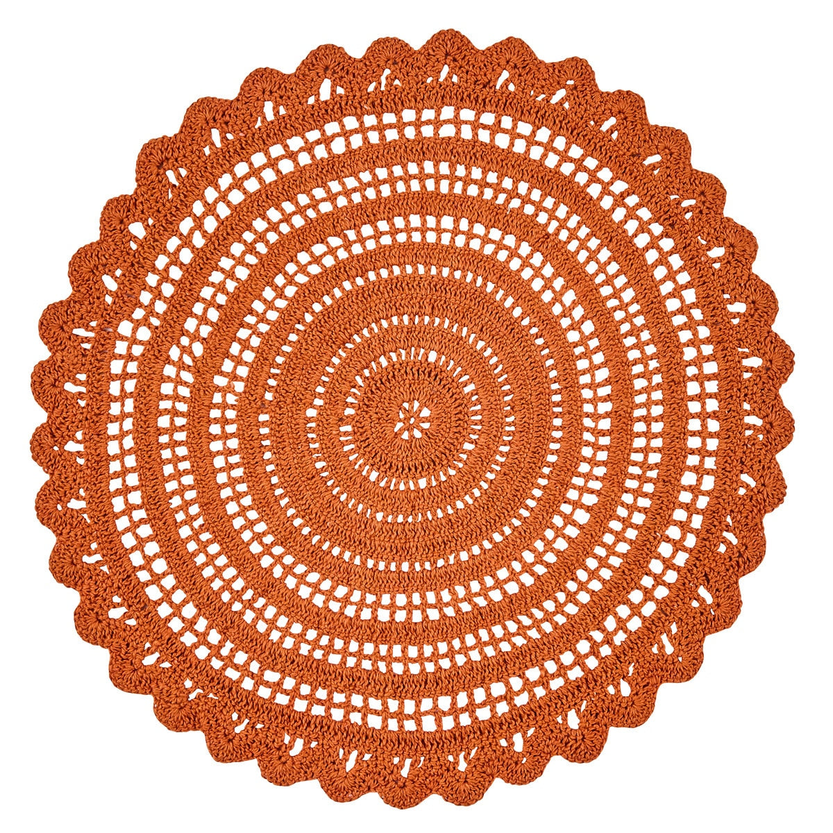 Park Designs Addison Crochet Placemat Sienna - Set of 12