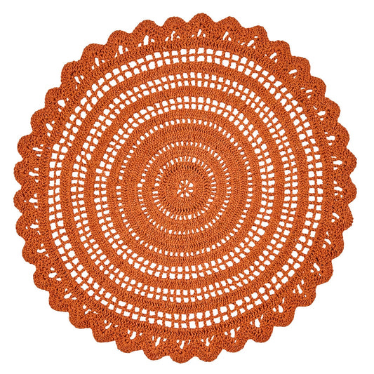 Park Designs Addison Crochet Placemat Sienna - Set of 12