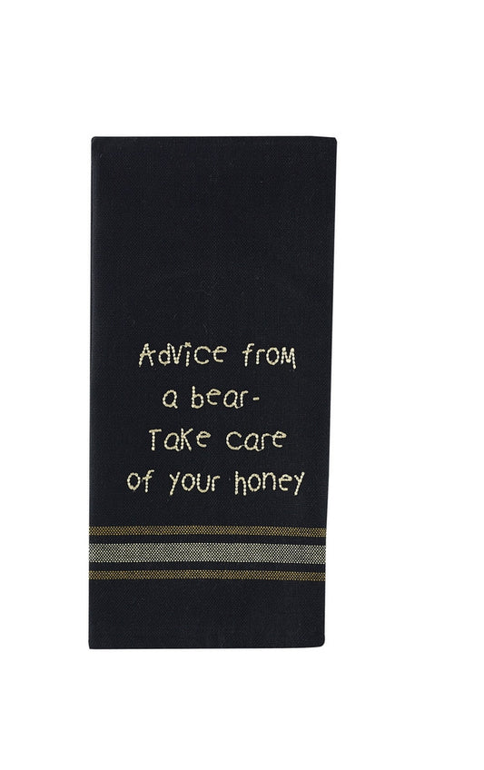 Park Designs Advice From A Bear Dishtowel - Set of 2