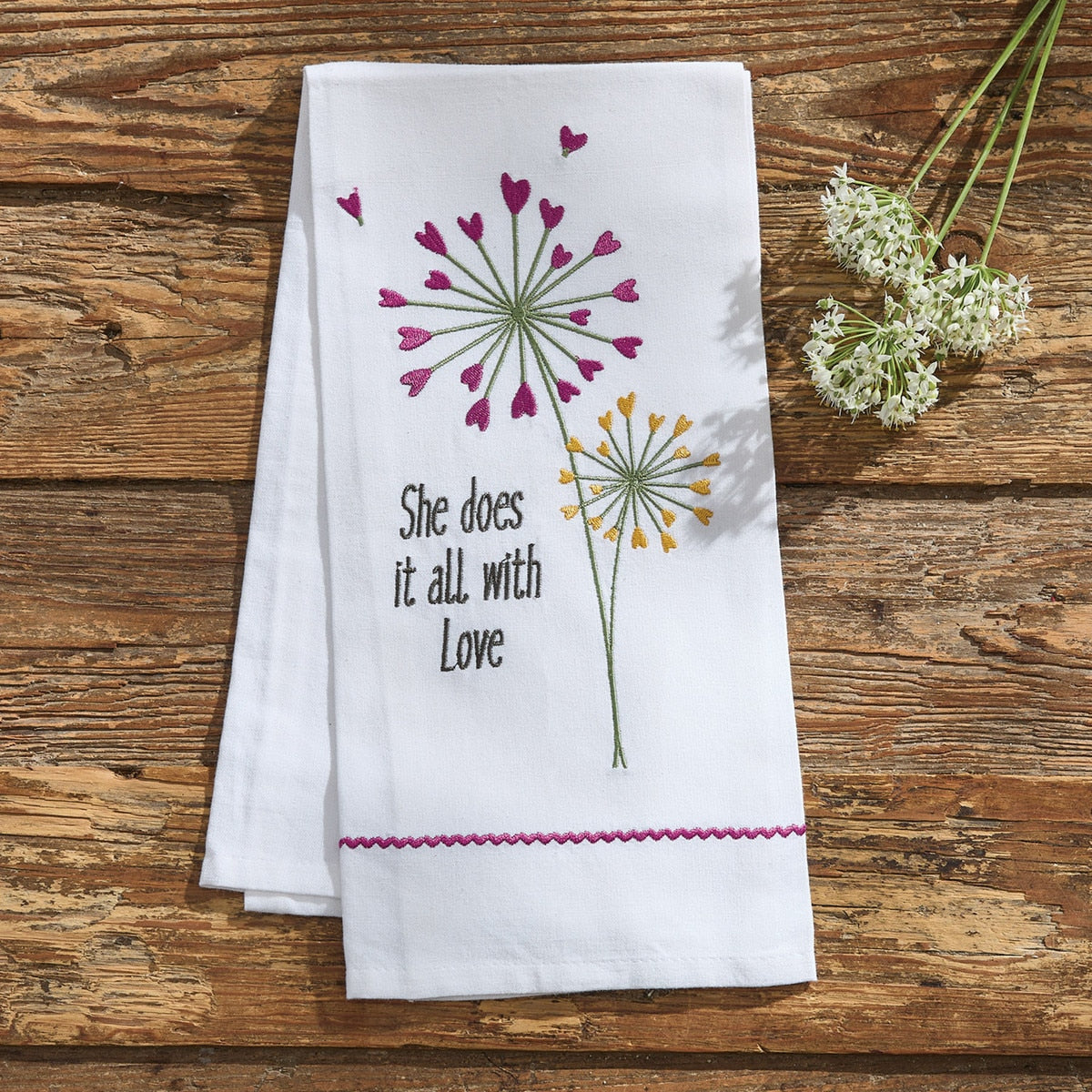 Park Designs All With Love Decorative Dishtowel - Set of 6