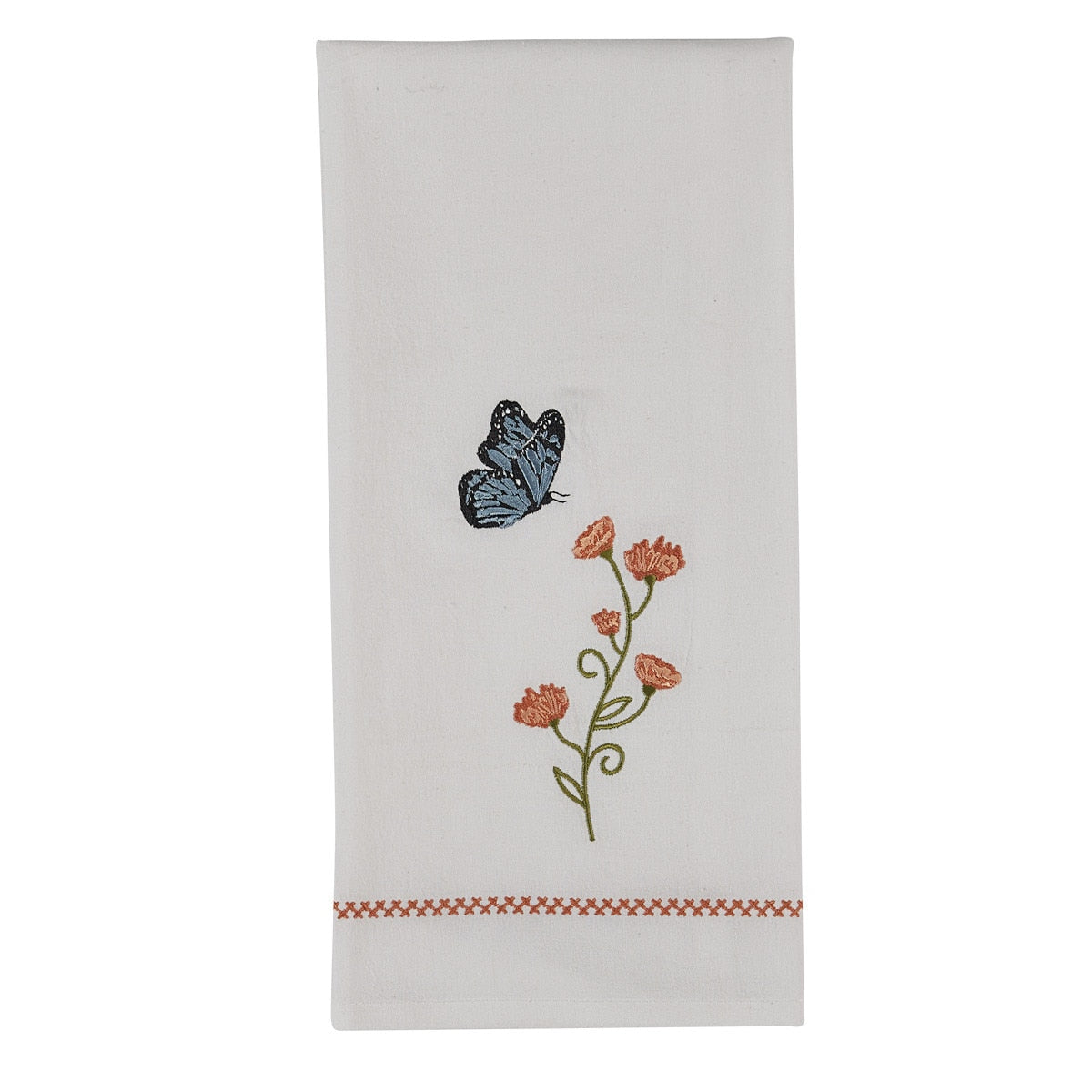 Park Designs Apricot Flower Decorative Dishtowel - Set of 2
