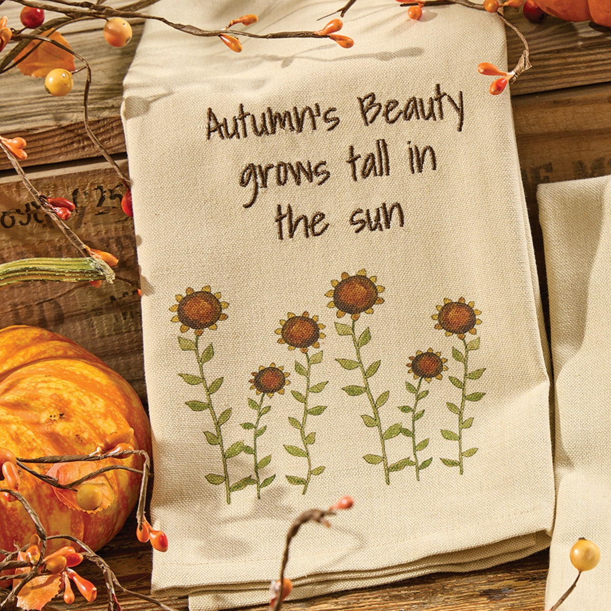Park Designs Autumn's Beauty Grows Dishtowel - Set of 6
