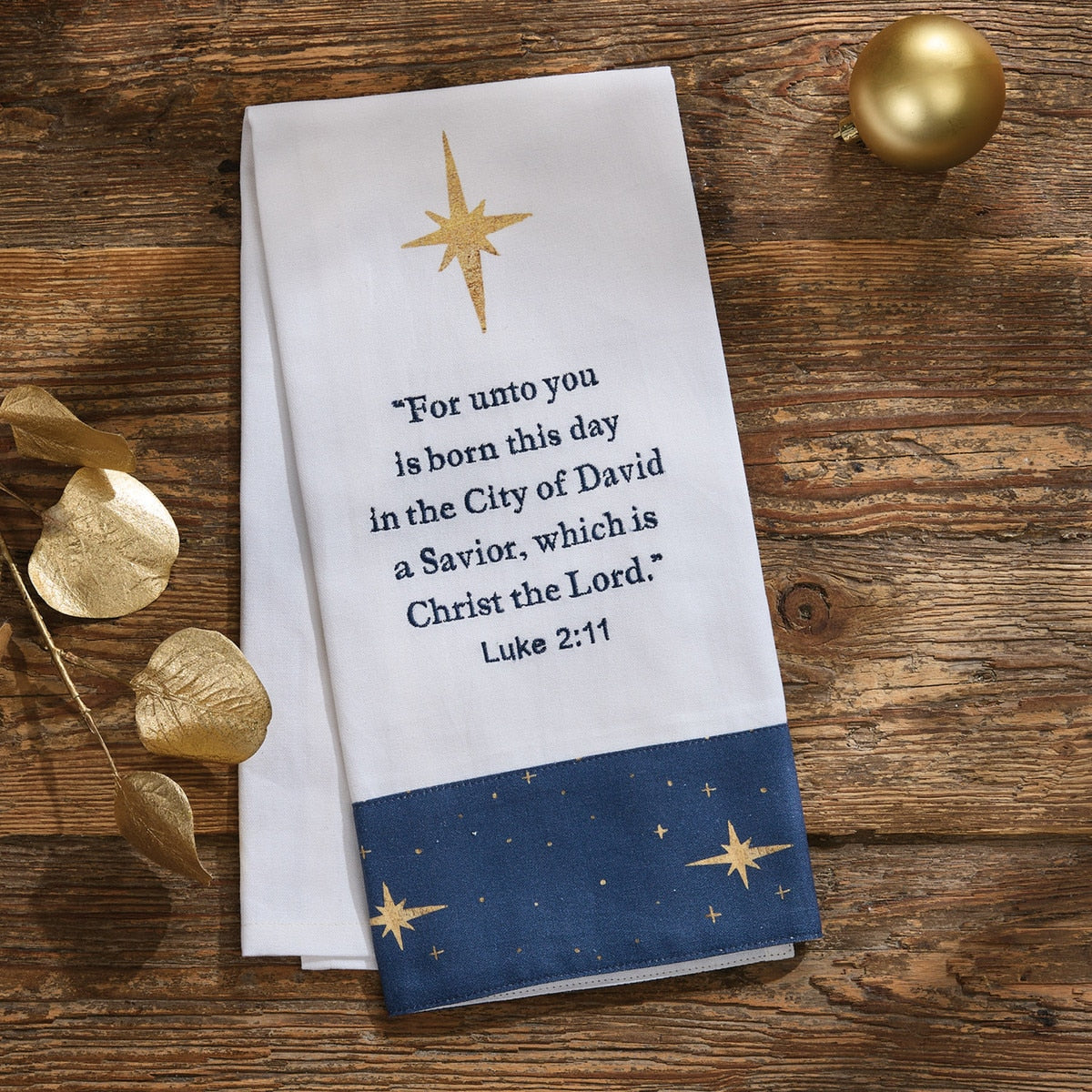 Park Designs Away In A Manger Decorative Dishtowel - Set of 6
